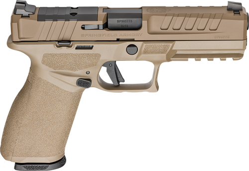 Springfield Armory EC9459FU Echelon  9mm Luger 20+1 4.50" Black Melonite Steel Barrel, Flat Dark Earth Cerakote Optic Ready/Serrated Steel Slide & Polymer Frame w/Picatinny Rail Textured Grip         
