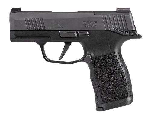 Sig Sauer 365X9BXR3PMS P365X  Micro-Compact 9mm Luger 12+1, 3.10" Black Steel Barrel, Black Nitron Optic Ready/Serrated Stainless Steel Slide, Black Stainless Steel Frame w/Beavertail & Picatinny Rail