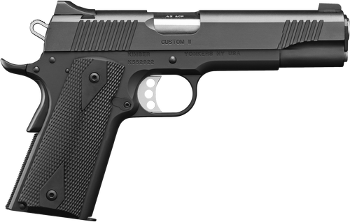 Kimber Mfg.,inc 3200001CA Custom II (CA) 45 ACP 7+1 5" Matte Black Front Serrations Steel Slide Black Synthetic Double Diamond Grip                                                                     