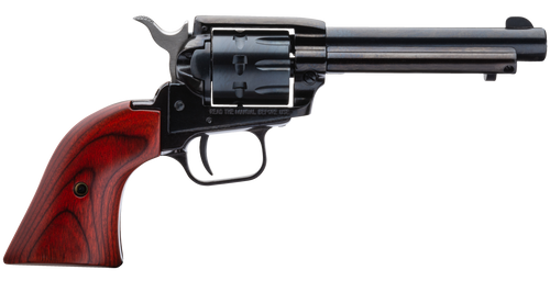 Heritage Mfg RR22999MB4 Rough Rider  22 LR 22 WMR 9 Shot, 4.75" Black Steel Barrel, Black Zinc Alloy Frame, Black Cylinder, Cocobolo Grip, Hammer/Thumb Safety, Exposed Hammer                          