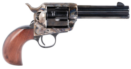Taylors & Company 200069 1873 Cattleman 357 Mag Caliber with 4.75" Blued Finish Barrel, 6rd Capacity Blued Finish Cylinder, Color Case Hardened Finish Steel Frame & Birdshead Walnut Grip              