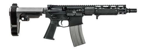 Griffin Armament MK2PSD30095P-W MK2 PSD 300 Blackout 9.50" Threaded Barrel, Black Anodized Aluminum Receiver w/Picatinny Rail, M-LOK Handguard, Black Polymer SBA3 Brace, Black A3 Grip, Ambidextrous   
