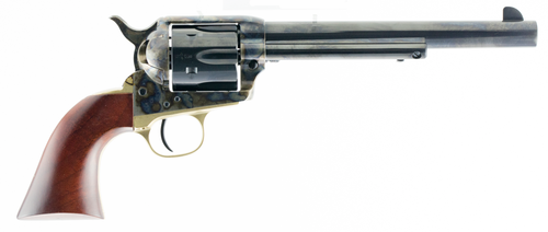 Taylors & Company 550851 Ranch Hand  45 Colt (LC) Caliber with 7.50" Blued Finish Barrel, 6rd Capacity Blued Finish Cylinder, Color Case Hardened Finish Steel Frame & Walnut Grip                      