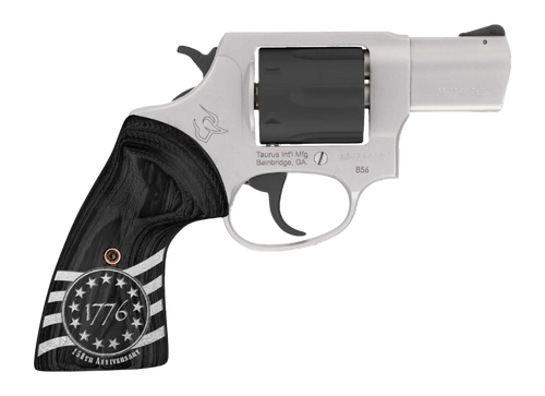 Taurus 2-85635-US3 856 1776 Small 38 Special +P 6 Shot 3" Stainless Steel Barrel, Black Stainless Steel Cylinder, Stainless Steel Frame, Custom Altamont Grip, Transfer Bar Safety                      