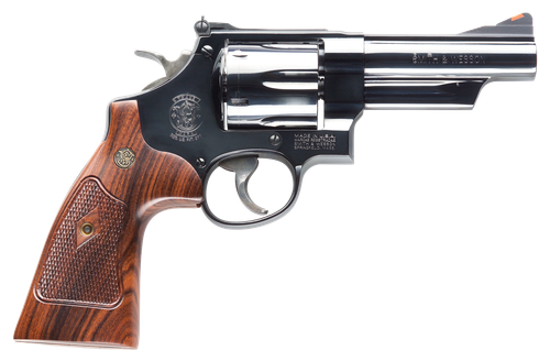 Smith & Wesson 150254 Model 29 Classic 44 Rem Mag or 44 S&W Spl Blued Carbon Steel 4" Barrel, 6rd  Cylinder & N-Frame, Checkered Square Butt Walnut Grip                                                