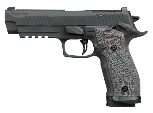 Sig Sauer 226X59XTMSAORXSL P226 XFive Extreme Full Size 9mm Luger 20+1 5" Bull Barrel, Black Nitron Stainless Steel Optic Ready/Serrated Slide & Frame w/Beavertail & Picatinny Rail, Custom Hogue G10 P