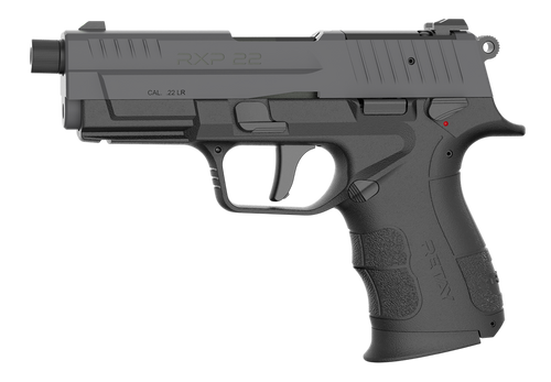 Retay USA RXP22BSG10TH RXP 22 LR 10+1 4" Threaded Barrel, Gray Cerakote Optic Ready/Serrated Slide, Black Cerakote Polymer Frame w/Accessory Rail, RMSc/RMR Footprint                                   