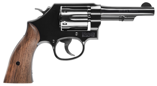 Smith & Wesson 14074 Model 10  K-Frame 38 S&W Spl+P 6 Shot 4" Blued Carbon Steel Barrel, Cylinder & Frame w/Rear Sight Integral Slot, Tyler Gun Works Walnut Grip, No Safety                            