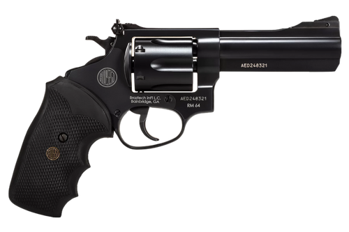Rossi 2RM641 RM64  Medium Frame 357 Mag 6 Shot, 4" Black Steel Barrel, Cylinder & Frame, Black Textured Rubber Grip, Hammer Block Safety                                                                