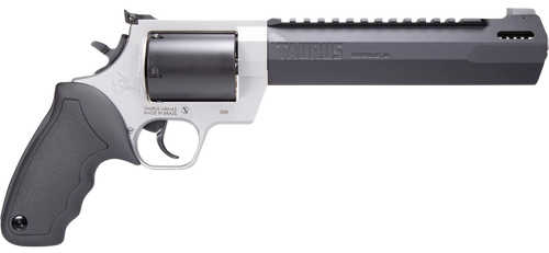 Taurus 2500085RH Raging Hunter  Large Frame 500 S&W Mag 5rd 8.38" Matte Black Ported/Target Crown Barrel, Matte Black Oxide Cylinder, Matte Stainless Steel Frame, Black Rubber Grip                    