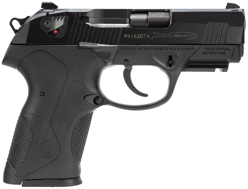 Beretta USA JXC9F21 Px4 Storm Compact 9mm Luger 15+1 3.27" Black Steel Barrel, Black Bruniton Serrated Steel Slide, Black Polymer Frame w/Picatinny Rail & Interchangeable Backstrap Grip, Ambidextrous 