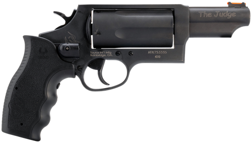 Taurus 2-441031MAGVL Judge w/Laser Compact 45 Colt (Long Colt) 410 Bore 3" Chamber 5rd 3" Matte Black Alloy Steel Barrel, Cylinder & Frame, Viridian Laser, Transfer Bar Safety                         