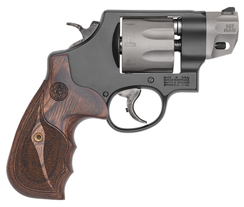 Smith & Wesson 170245 Model 327 Performance Center  357 Mag 2" Titanium/Stainless  Barrel, 8rd Titanium Cylinder,  Black Scandium Alloy N-Frame,  Wood Grip                                             