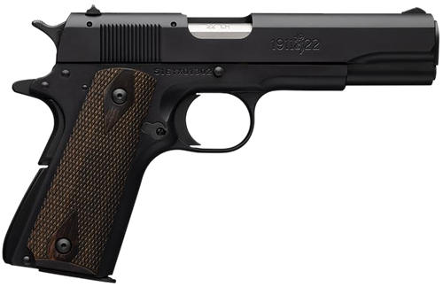 Browning 051802490 1911 A1 *CA Compliant Full Size 22 LR 10+1, 4.25" Matte Stainless Steel Barrel, Matte Black Serrated Slide & Alloy Frame w/Beavertail                                                