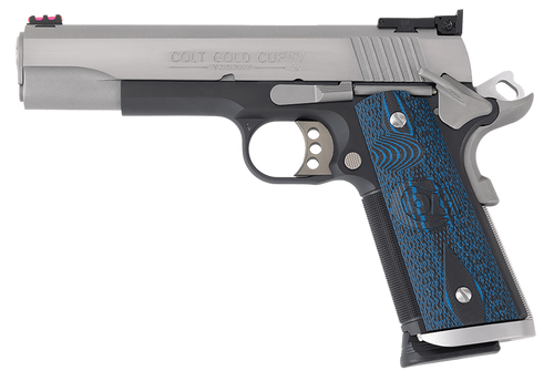 Colt Mfg O5970XETT Gold Cup Trophy 45 ACP 8+1 5" Stainless National Match Barrel, Stainless Steel Serrated Slide & Frame w/Beavertail, Ambidextrous                                                     