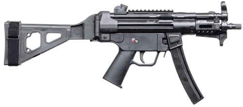 PTR  9RS BR 9mm Luger 30+1 6" Black Nitride 3-Lug Threaded Barrel, M-LOK Handguard, Black Parkerized Aluminum Picatinny Rail Receiver, SB Tactical Brace, Black Polymer Grip                            