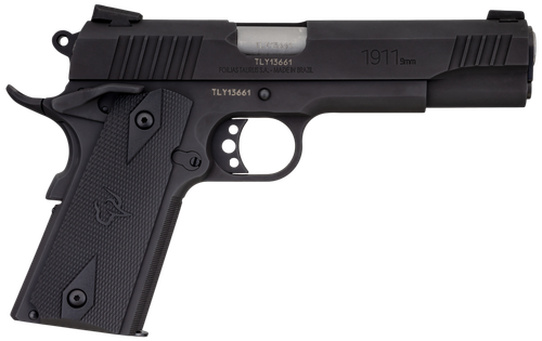 Taurus 11911019MM 1911  9mm Luger 9+1 5" Barrel, Matte Black Finish Beavertail Frame, Serrated Matte Black Steel Slide & Checkered Polymer Grip Includes Magazine                                       