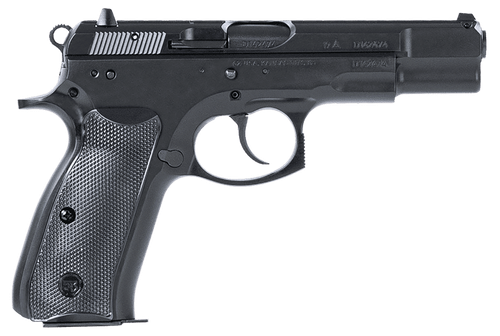 CZ-USA 01130 75BD  9mm Luger 10+1 4.60" Black Steel Barrel, Black Steel Serrated Slide, Black Polycoat Steel Frame w/Beavertail, Black Plastic Grip, Ambidextrous                                       