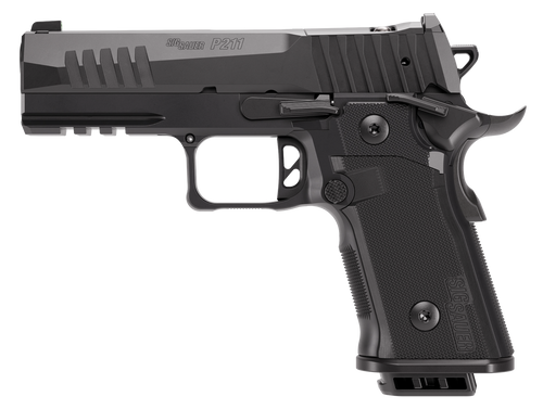 Sig Sauer 211CA9GT4 P211 GT4 Carry 9mm Luger 21+1 4.20" Black Barrel, Black Nitron Stainless Steel Optic Ready/Serrated Slide & Stainless Steel Frame w/Beavertail & Picatinny Rail, G10 Grip Panels, SI