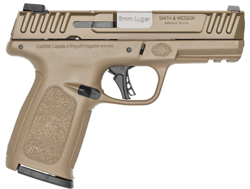 Smith & Wesson 14371 SD9 2.0  9mm Luger 16+1 4" FDE Compact Frame Stainless Steel Slide Textured Grip                                                                                                   