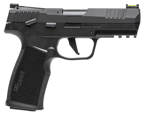 Sig Sauer 322CBAS P322  Compact 22 LR 20+1 4" Black Steel Threaded Barrel, Black Hard Coat Anodized Optic Ready/Serrated Slide, Black SS/Polymer Frame w/Picatinny Rail & Black Polymer Grips           