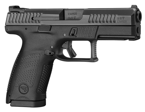 CZ-USA 01531 P-10 C  Compact Frame 9mm Luger 10+1 4.02" Black Stainless Steel Barrel, Black Nitride Serrated Steel Slide, Black Polymer Frame w/Picatinny Rail, Black Interchangeable Backstrap Grip    