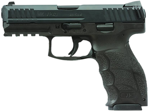HK 81001160 VP40  40 S&W 13+1 4.09" Black Steel Barrel, Black Cerakote Serrated Steel Slide, Black Polymer Frame w/Picatinny Rail, Black Interchangeable Backstrap Grip                                 