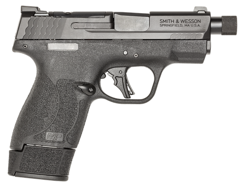Smith & Wesson 14095 M&P9 Shield Plus Micro-Compact Frame 9mm 10+1 15+1 13+1 3.70" Black Armornite Stainless Steel Slide Black Polymer Frame Textured Grip                                              