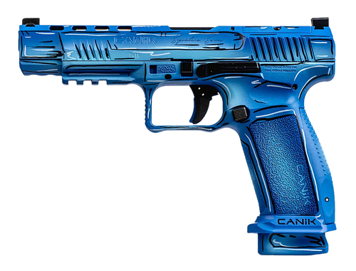 Canik HG5635SKN Mete SFT Sketch 9mm Luger 4.46" 20+1 Steel Barrel, Optic Ready/Serrated Steel Slide, Polymer Frame w/Picatinny Rail, Textured Grip                                                      