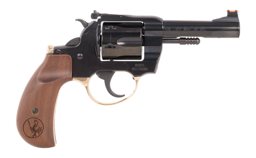 Henry H017BDMA Big Boy Deadeye 357 Mag/38 Special 6 Shot 4" Blued Round Barrel, Blued Cylinder, Blued Polished Steel Frame, American Walnut Birdshead Grip, Transfer Bar Safety, Exposed Hammer         