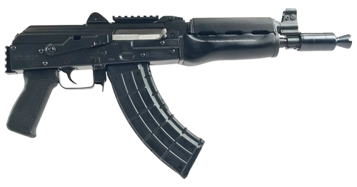 Zastava Arms Usa ZP92762PAM ZPAP 92 7.62x39mm 30+1 10" Black, Polymer Grip, Dark Wood Handgaurd, Stock Adapter, Muzzle Brake                                                                            