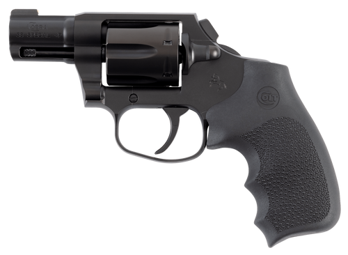 Colt Mfg COBRAMB2RNS Night Cobra  38 Special +P 6rd Shot 2" Black PVD Stainless Steel Barrel, Cylinder & Frame, Black Hogue Overmolded Grip, Exposed Hammer                                             
