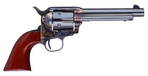 Taylors & Company 701EDE 1873 Cattleman New Model 357 Mag 6rd 5.50" Blued Cylinder & Barrel Color Case Hardened Steel Frame Walnut Navy Size Grip (Taylor Tuned)                                        