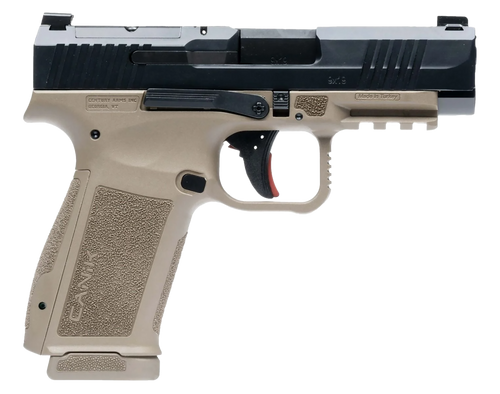 Canik HG7883BDN Mete MC9LS Sub-Compact Frame 9mm Luger 17+1 3.64" Black Steel Barrel, Black Nitride Serrated Steel Slide, Flat Dark Earth Polymer Frame w/Picatinny Rail, Interchangeable Backstrap Grip