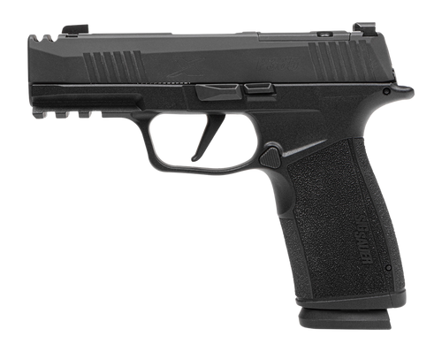 Sig Sauer 365XCA-9-COMP-MS-10 P365 XMacro COMP Compact 9mm Luger 10+1 3.10" Carbon Steel Barrel, Black Nitron Integrated Compensator/Optic Ready/Serrated Stainless Steel Slide & Stainless Steel Frame 
