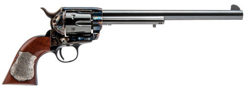 Cimarron CA558 Wyatt Earp Frontier Buntline Hollywood Series 45 Colt (LC) 6rd 10" Blued Steel Barrel & Cylinder Old Model Case Hardened Steel Frame with Walnut Grip                                    