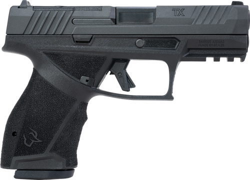 Taurus  TX 9  Compact 9mm Luger 15+1 4" Black Barrel, Black Nitride Alloy Steel Optic Ready/Serrated Slide, Black Stainless Steel Frame w/Picatinny Rail, Interchangeable Backstrap Grip                