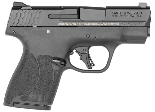 Smith & Wesson 14203 M&P Shield Plus  Micro-Compact Frame 9mm Luger 10+1 3.10" Black Armornite Steel Barrel & Serrated Slide, Black Polymer Frame, Black Polymer Grip, Thumb Safety                     