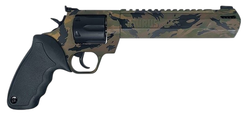 Taurus 2-357081RH-DTSC Raging Hunter  Large 357 Mag/38 Special +P 7 Shot 8.37" Camo Picatinny Rail/Ported Barrel, Matte Black Cylinder, Camo Alloy Steel Frame, Transfer Bar Safety, Exposed Hammer     
