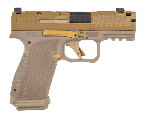 Canik HG8328DM-N Mete MC9 Prime 9mm Luger 17+1 3.64" Compensated Barrel, Steel Optic Ready/Serrated Slide, Polymer Frame w/Picatinny Rail, Textured Grip                                                