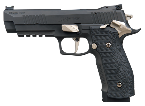 Sig Sauer 226X59NMRSAO10 P226 XFive Nightmare Full Size Frame 9mm Luger 10+1 5" Bull Barrel, Black Nitron Stainless Steel Optic Ready/Serrated Slide & Frame w/Beavertail & Picatinny Rail, Custom Hogue