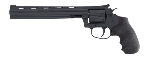 Colt Mfg KCOBRA22-BP8RFO King Cobra Target 22 LR 10rd Shot 8" Blued Vent Rib Barrel, Blued Carbon Steel Cylinder & Frame, Black Hogue Overmolded Grip, Exposed Hammer                                   