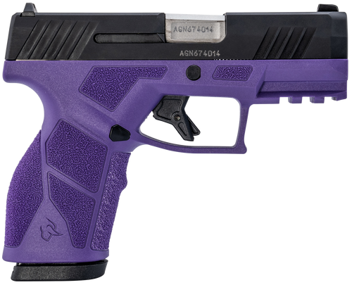Taurus 1-GX2931DP-10 GX2  9mm Luger 10+1 3.37" Matte Stainless Steel Barrel, Matte Black Serrated Stainless Steel Slide, Dark Purple Polymer Frame w/Picatinny Rail, Polymer Grip                       