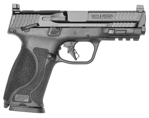 Smith & Wesson 13734 M&P M2.0 Bundle Full Size 9mm Luger 17+1 4.25" Black Barrel, Black Armornite Optic Ready/Serrated Slide, Matte Black Polymer Frame w/Picatinny Rail, 5 Magazines                   
