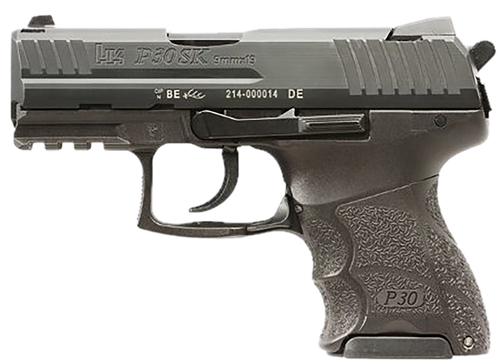 HK 81001108 P30SK V3 Sub-Compact Frame 9mm Luger 10+1 3.27" Black Steel Barrel, Black Cerakote Serrated Steel Slide, Black Polymer Frame w/Picatinny Rail, Ambidextrous                                 