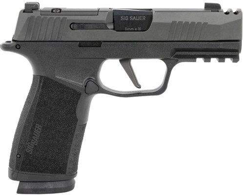 Sig Sauer 365XCA-9-COMP P365-XMACRO  9mm Luger 3.10" 17+1, Black, Steel Slide with Optic Cuts & Integrated Compensator, XRAY Sights                                                                     