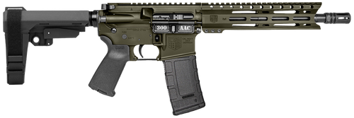 Diamondback DB1916B101 DB15  300 AAC 30+1 10" OD Green Cerakote Heavy Barrel 9" M-LOK Handguard 7075-T6 Aluminum SBA3 Brace Magpul MOE Grip                                                             