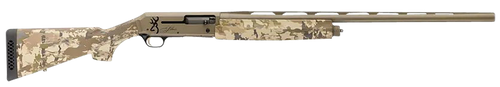 Browning 011438204 Silver Field 12 Gauge 3.5" 4+1 (2.75") 28", FDE Barrel/Rec, AURIC Camo Synthetic Stock With Textured Gripping Surface                                                                