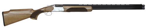 CZ-USA 06459 Redhead Premier Target 12 Gauge 3" 2rd 30" Gloss Black Chrome Barrel, Silver Satin Chrome Metal Finish, Turkish Walnut Stock Includes 5 Extended Chokes                                    