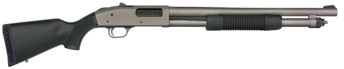 Mossberg 50790 590A1 Pro 12 Gauge 6+1 18.50" Tungsten Gray Cerakote Barrel & Steel Drilled & Tapped Receiver, Black Synthetic Stock                                                                     